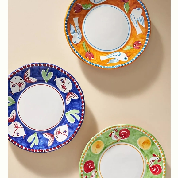 Italy Vietri Vintage Decorative Plate set of 4 - Picture 1 of 8
